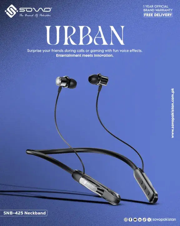 Urban SNB-425 magnetic touch wireless neckband