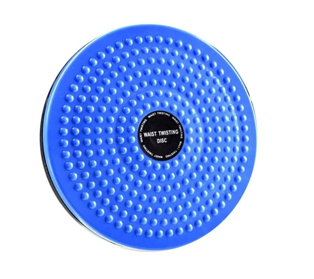 Blue silicone twister disc for home core workout