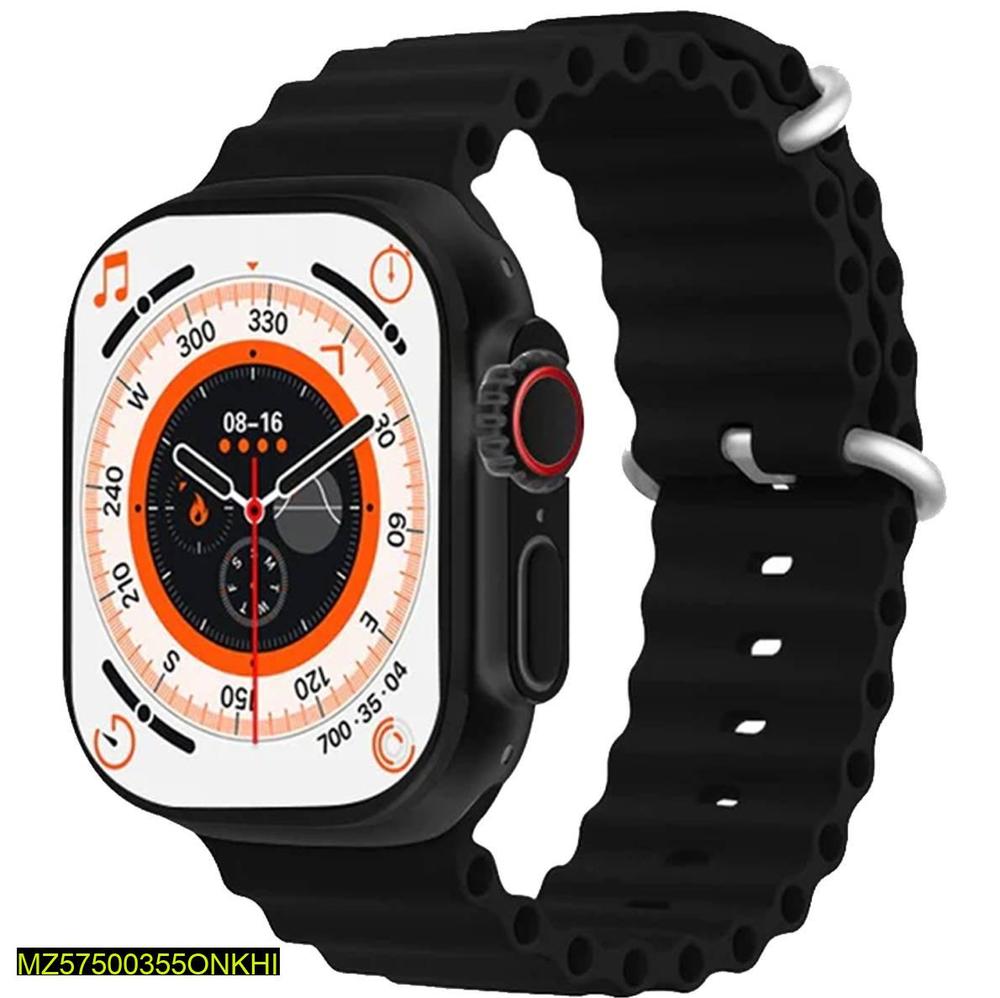 T800 Ultra Series 8 smart watch black orange