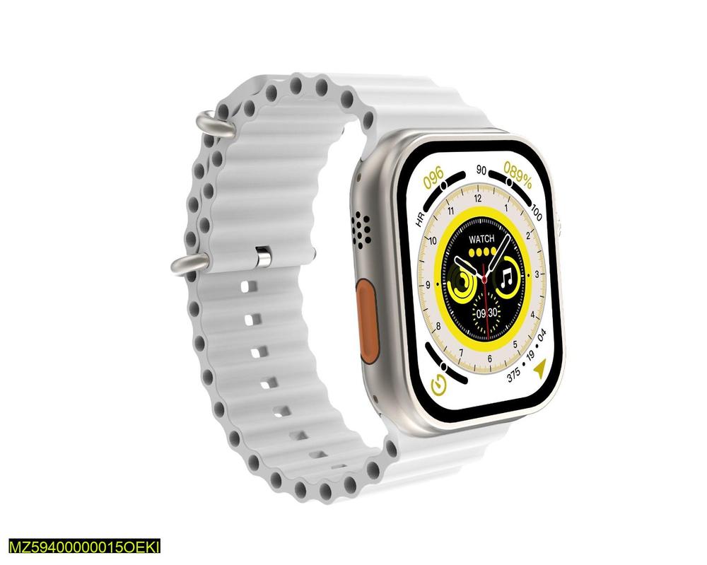 T800 Ultra Smart Watch – Silver, Fast Charging