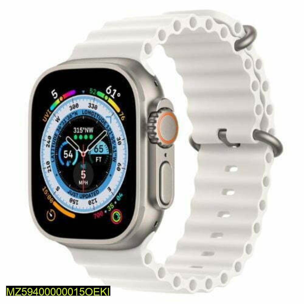 T800 Ultra Smart Watch – Silver, Fast Charging