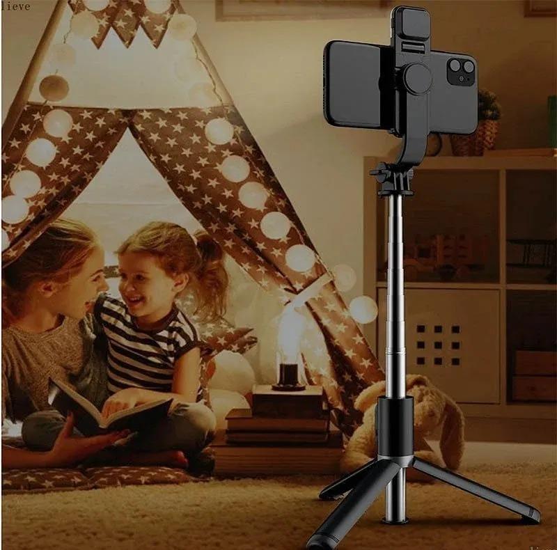 Selfie Stick with LED Light – Foldable, Bluetooth