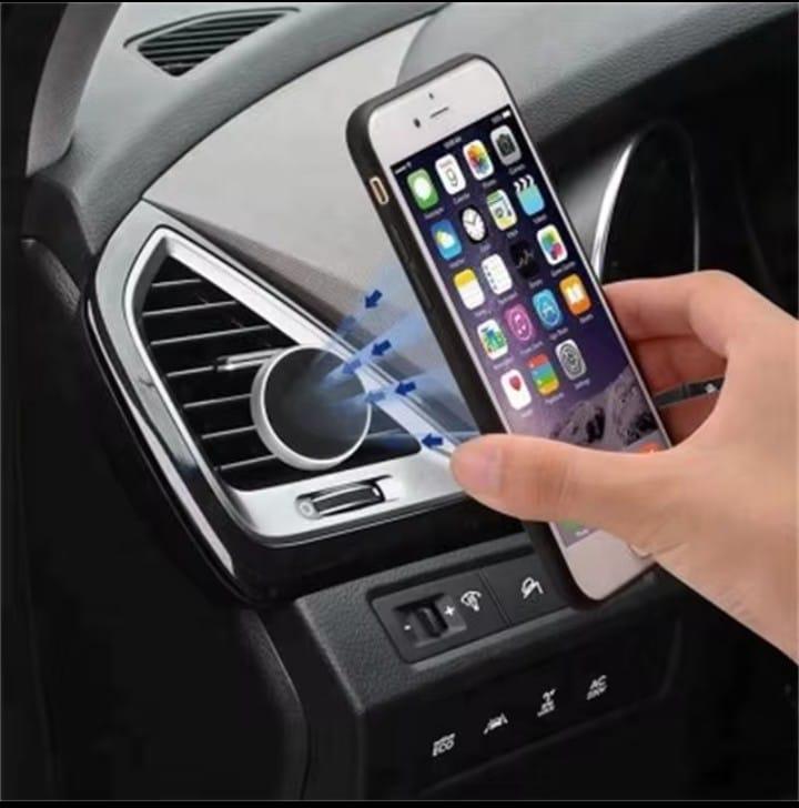 Magnetic Car Phone Holder – 360° Rotatable, Budget
