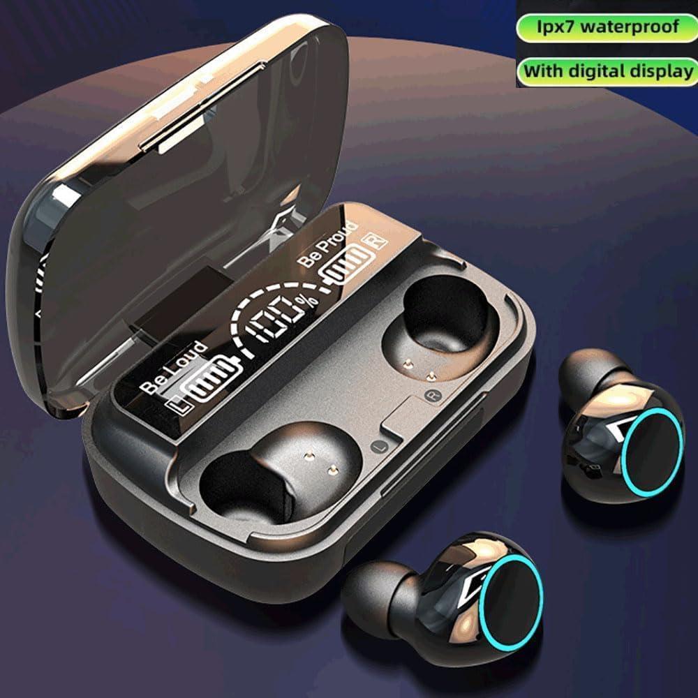 Noise-Cancelling Wireless Earbuds – Black, Charging Case