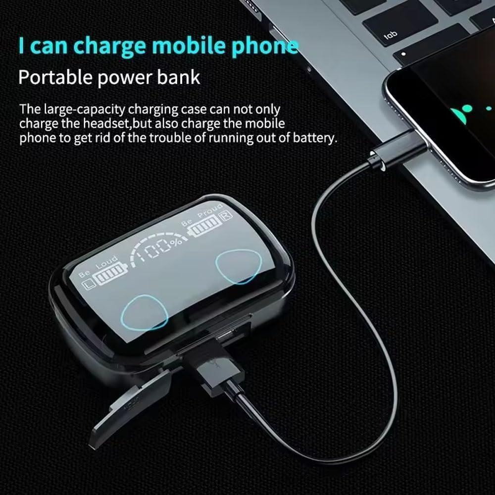 Noise-Cancelling Wireless Earbuds – Black, Charging Case