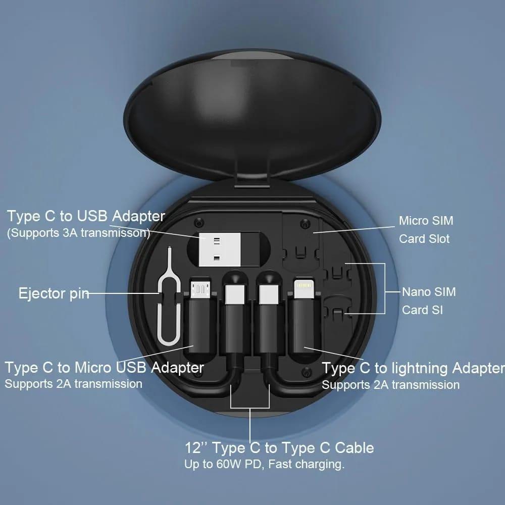 Premium 60W PD charging kit with charger and cable